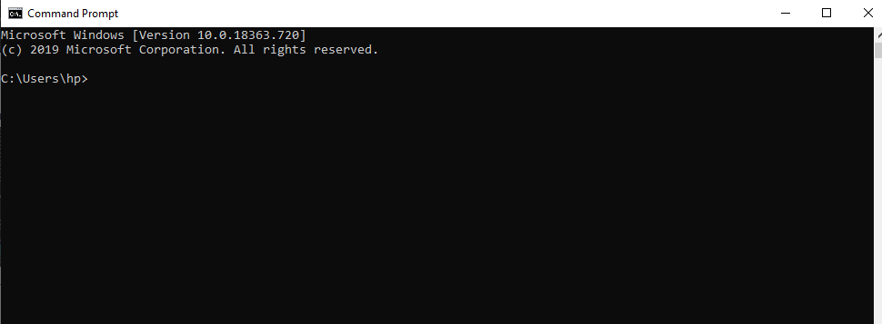 command prompt