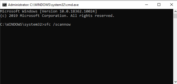 system file checker